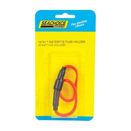 Seachoice 12741 0.25 x 1.25 in. 12 V 30 amp Fuse Holder 8093437